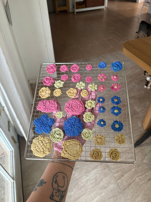 flower treats — dehydrated (chicken)