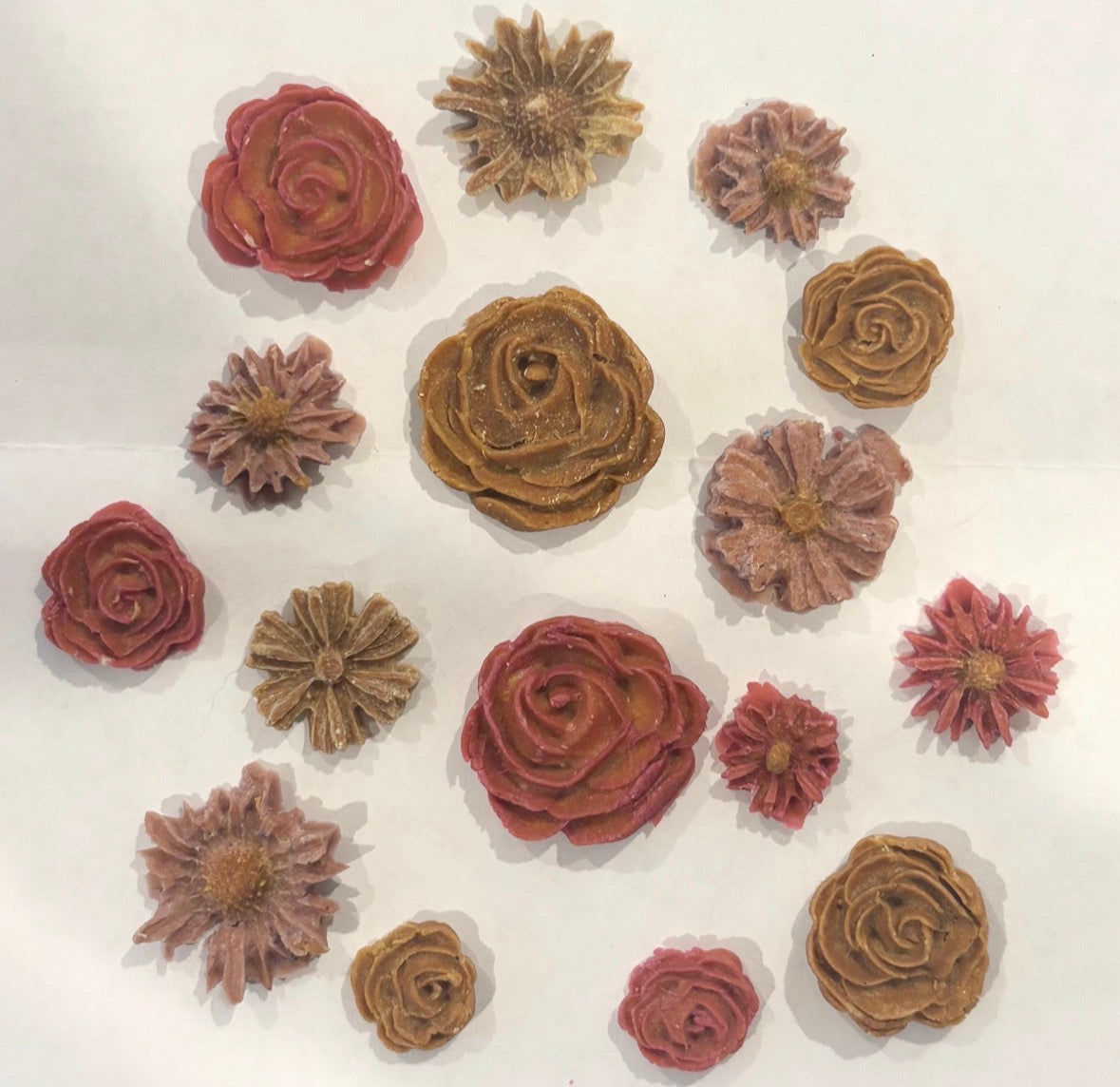 flower treats — dehydrated (chicken)